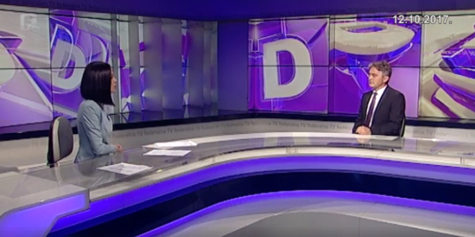 Predsjednik DF-a Željko Komšić u Dnevniku “D” Federalne televizije