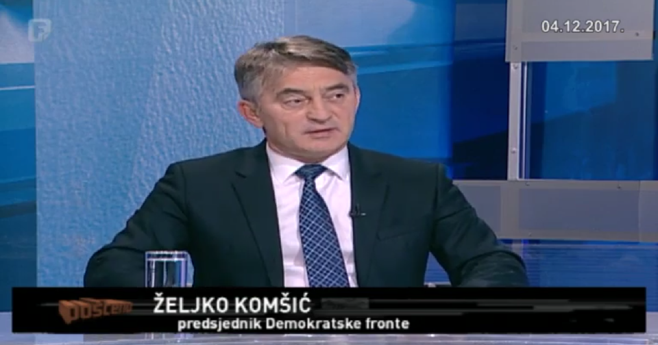 Video: Emisija “Pošteno” FTV, gost Željko Komšić (04.12.17.)